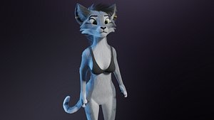 Darla Anthro Cat 3D