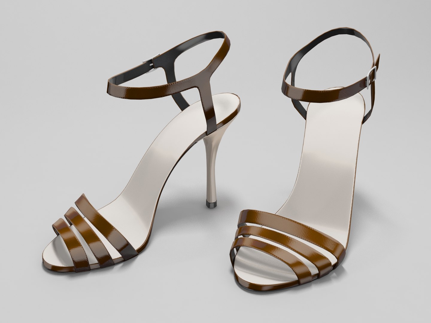 3d Model Of High-heeled Sandals