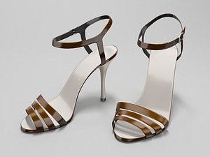 High-heeled sandals