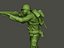 Soldado estadounidense ww2 disparando A5