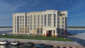 Modern Hotel 3D model