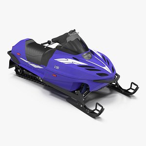 Snowmobile Generic Rigged 3D Model