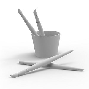 paint brush 3d 3ds