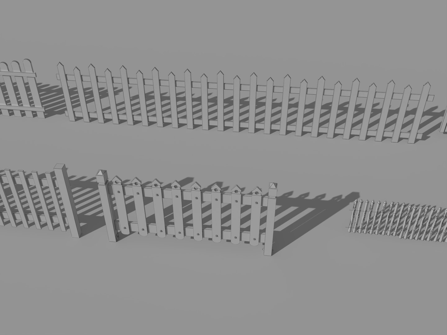White Picket Fence Collection 3D model https://p.turbosquid.com/ts-thumb/wJ/EUCYLm/AN/fence32/png/1783775277/1920x1080/fit_q87/930704ce8a6d3793ee79f5f5ef1e86bcca05d934/fence32.jpg