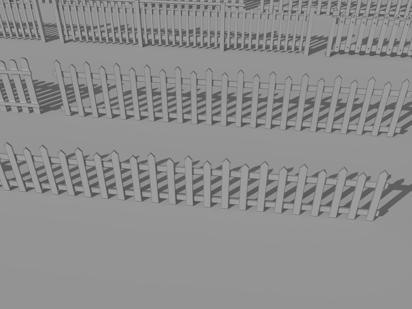 White Picket Fence Collection 3D model https://p.turbosquid.com/ts-thumb/wJ/EUCYLm/LZ/fence28/png/1783775274/1920x1080/fit_q87/db504dbebc35cbe1bbd0c8fe1607b4c187740a0f/fence28.jpg
