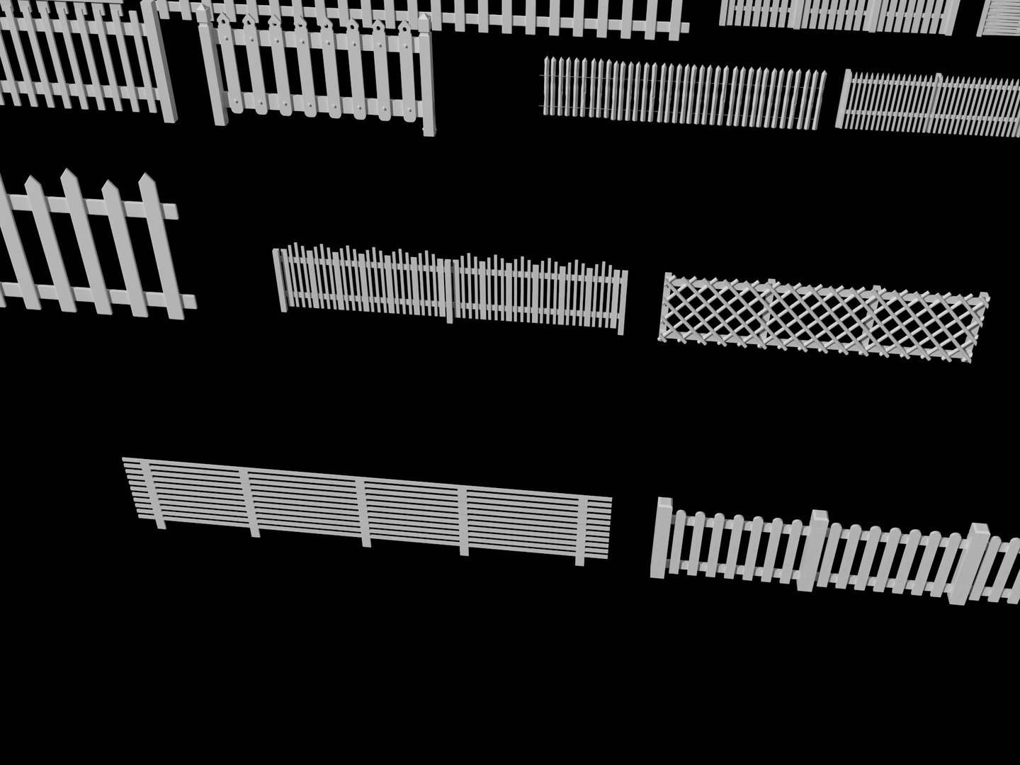 White Picket Fence Collection 3D model https://p.turbosquid.com/ts-thumb/wJ/EUCYLm/lj/fence7/png/1783775259/1920x1080/fit_q87/0f51878642384b6209766204e9a6d25132e4d505/fence7.jpg