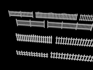 White Picket Fence Collection 3D model