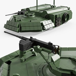3D M1150 Engineer Tank Turret with Machine Gun