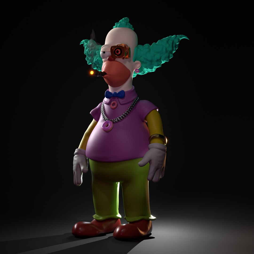 3D model Krusty clown sipsons Stylized Cartoon Clown Character 3D Model - Rigged  Textured https://p.turbosquid.com/ts-thumb/wJ/Ms6SjB/2y/cybereys/png/1724183644/1920x1080/fit_q87/12a24d81219b230dbe68f357df4faabc1b58f52f/cybereys.jpg