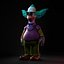 Krusty clown sipsons Stylized Cartoon Clown Character 3D Model - Rigged  Textured