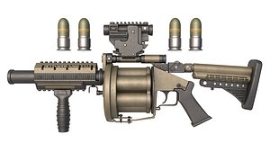 3D Grenade Launcher Milkor model