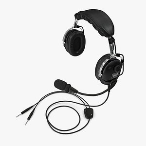 UFQ P28 aviation headset black