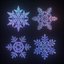 Snowflakes set v2