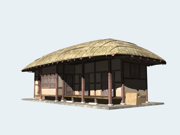 thatched house korea model