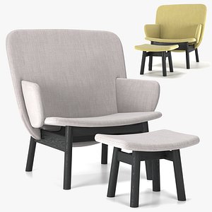 3D Ala ARMCHAIR with FOOTREST by La Cividina model