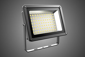 FLOODLIGHT MULTIPLE DIODE LED CHIP MATRIX ARRAY GRID LAMP LIGHT 3D