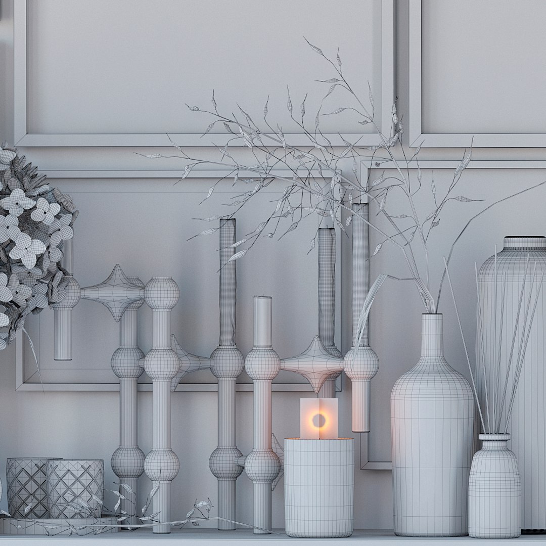 Decorative set with posters model - TurboSquid 1801450