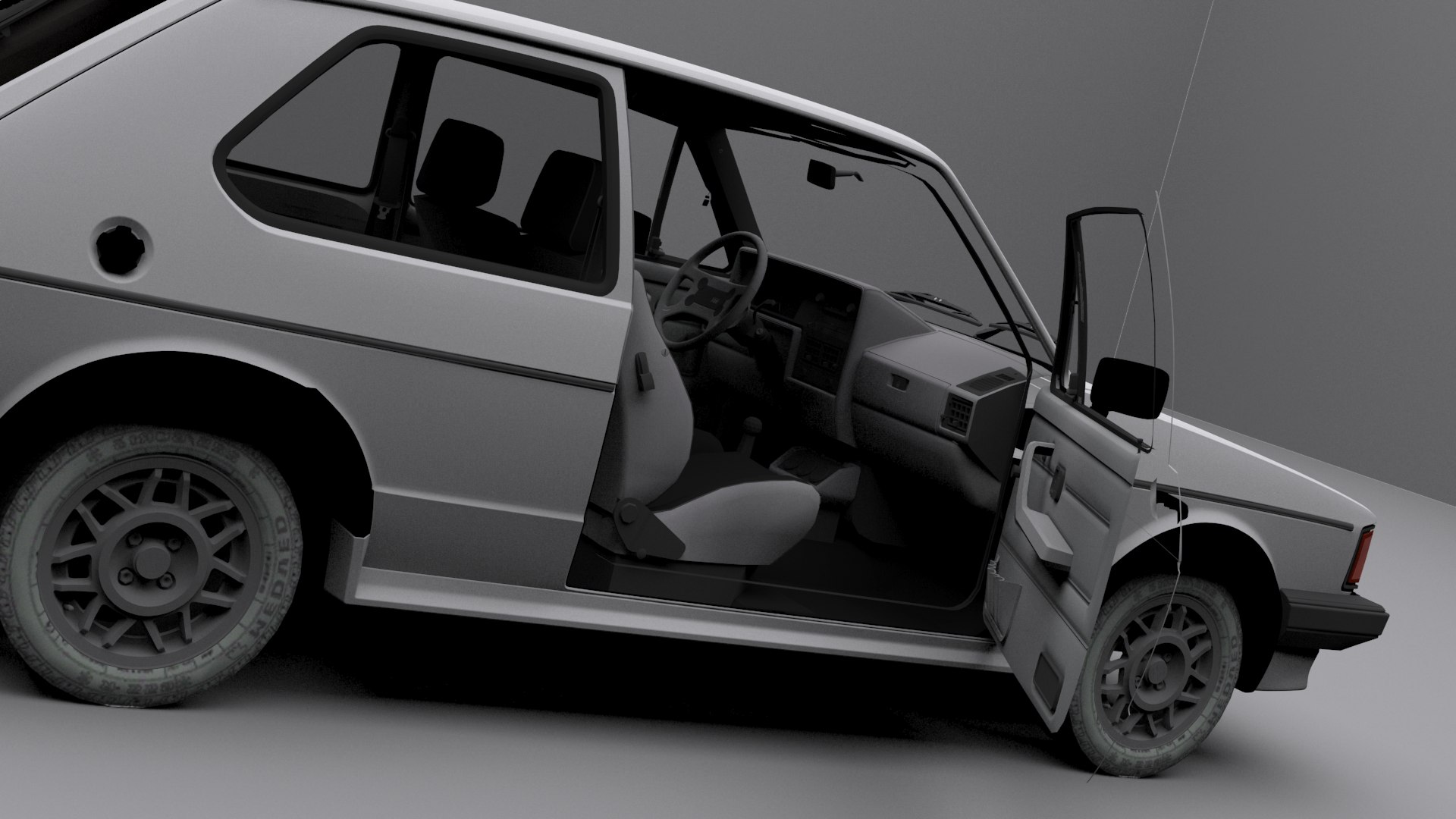 3D model volkswagen rabbit gti 1984 - TurboSquid 1391080