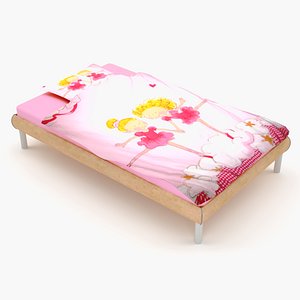 girl bed 3D