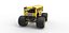 Odlewany autobus szkolny Monster truck w skali od 1 do 25