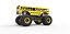 Odlewany autobus szkolny Monster truck w skali od 1 do 25