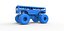 Odlewany autobus szkolny Monster truck w skali od 1 do 25