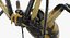 Argiope Aurantia Spider equipado com peles