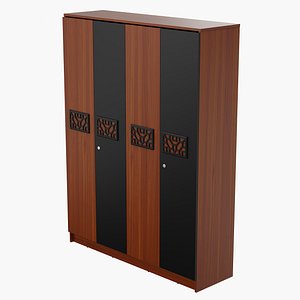 Modern Wooden Wardrobe model