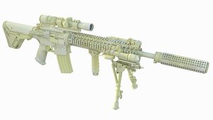 3d m4a1 sopmod model
