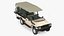 Safari Open Sided 4x4 Vehicle Beige 3D model