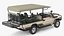 Safari Open Sided 4x4 Vehicle Beige 3D model