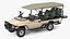 Safari Open Sided 4x4 Vehicle Beige 3D model