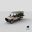 Safari Open Sided 4x4 Vehicle Beige 3D model
