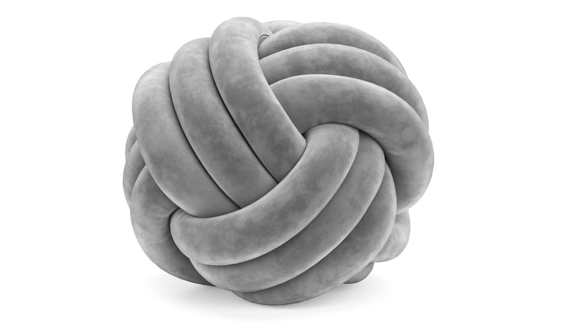 Knot Cushion Velvet 3D model preview