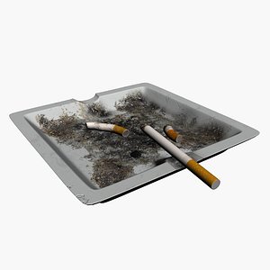 Ashtray with sigarette