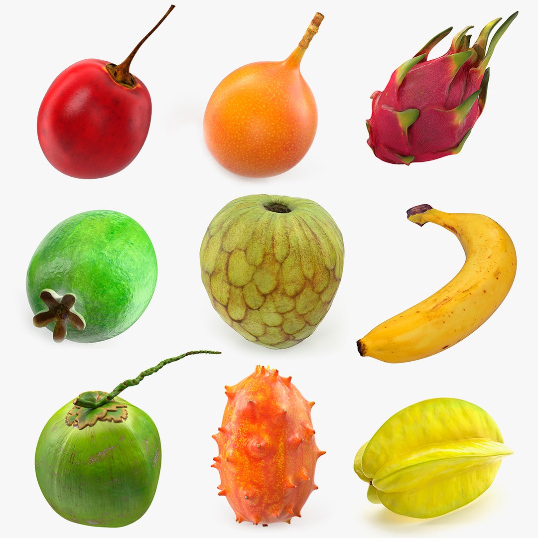 Exotic Fruits Collection 3 3D model preview