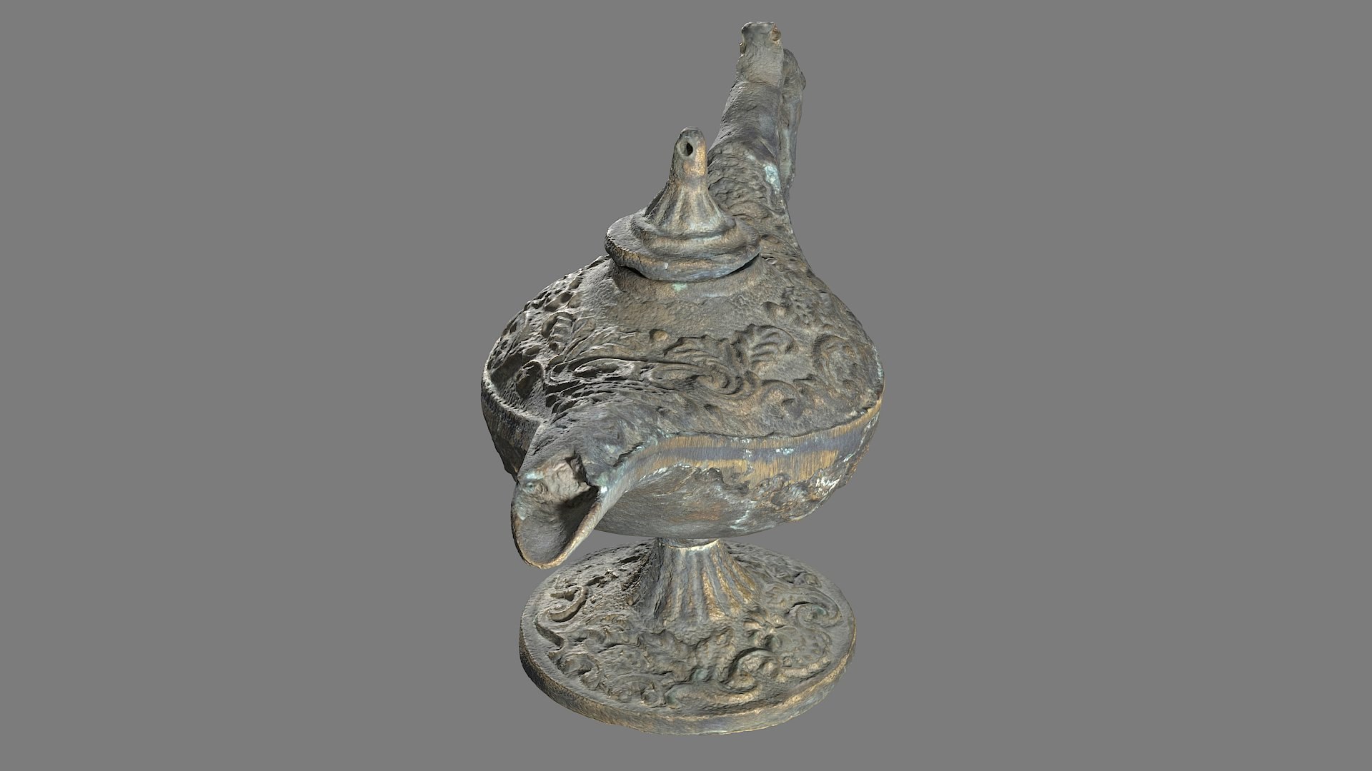 3D Magic Oil Lamp 3DScanned TurboSquid 2054483