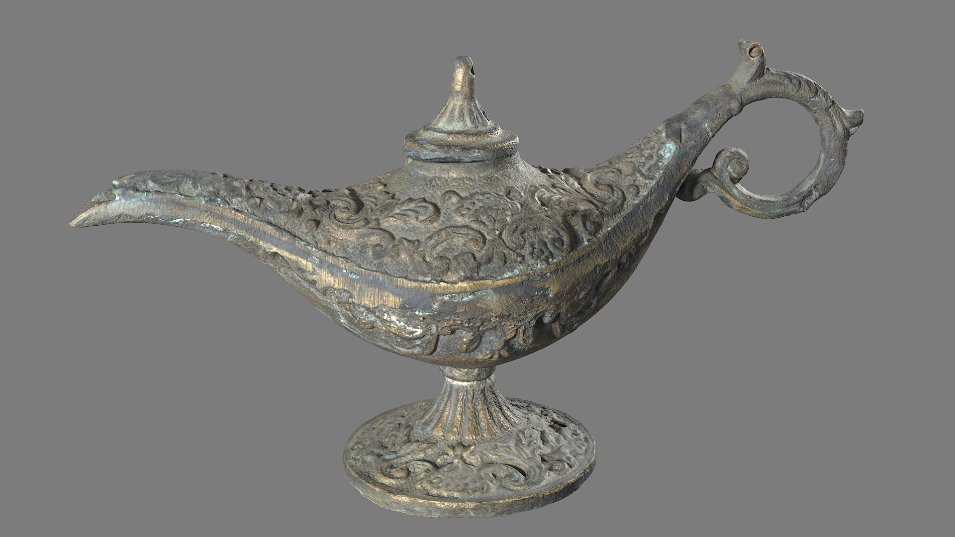 3D Magic Oil Lamp 3DScanned TurboSquid 2054483