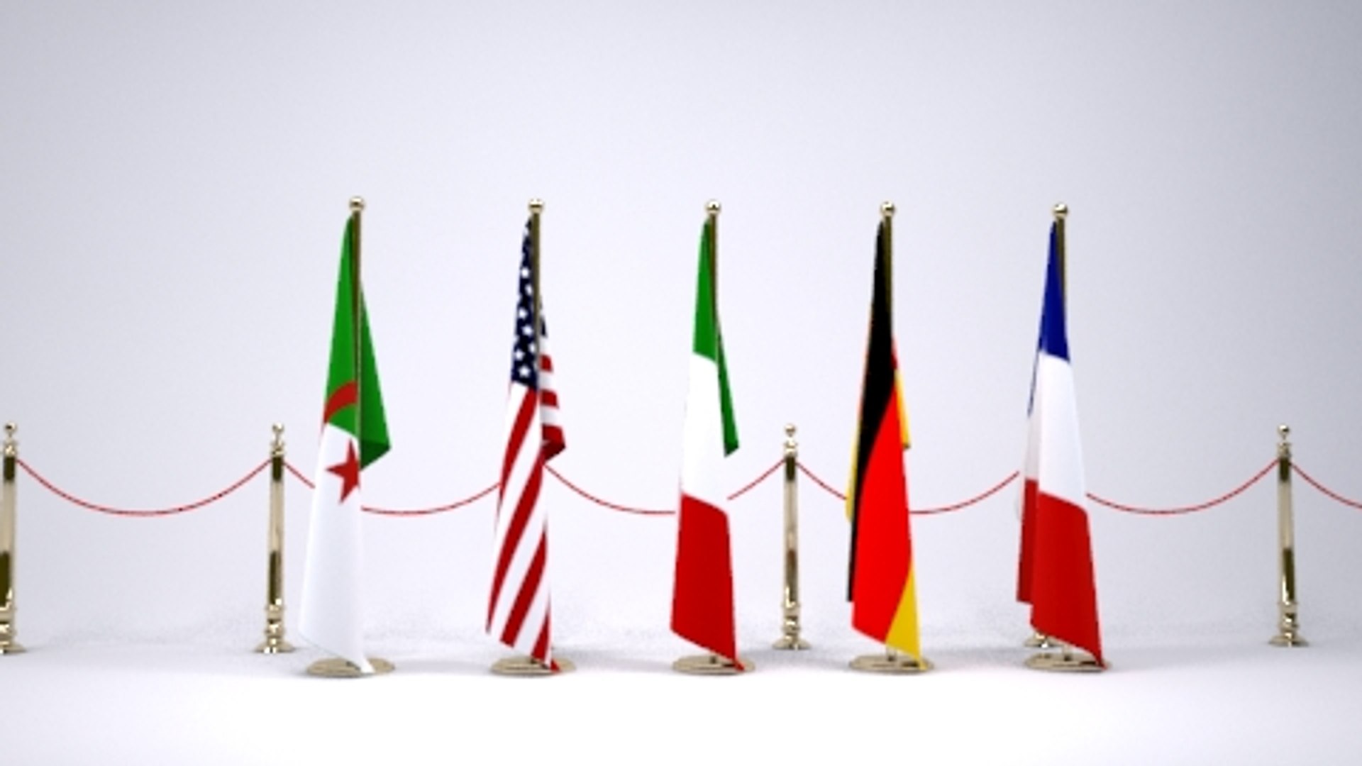 3d Flag Model