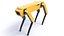 Robot cane low poly truccato