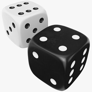 Black And White Dice model