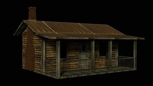 cabin architecture building 3D model