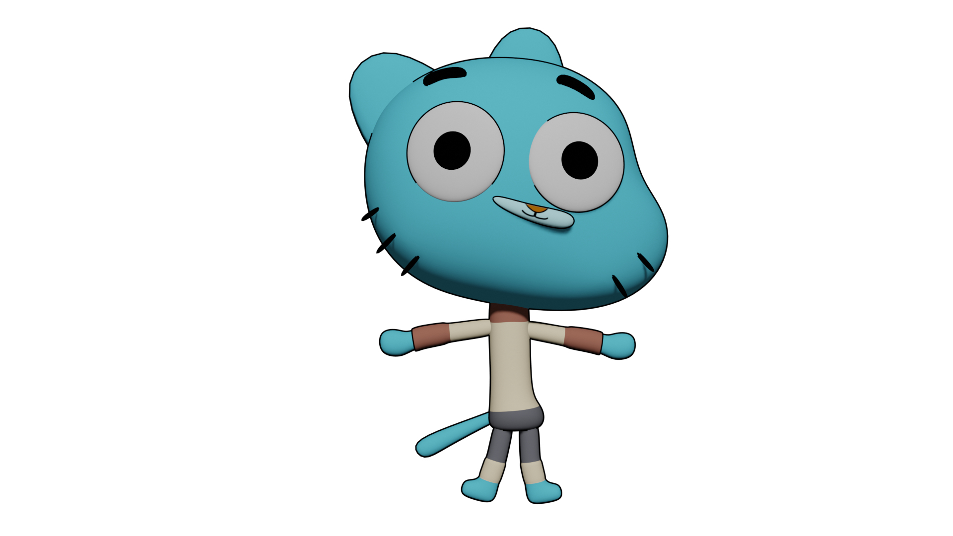 Blue Hair Gumball Female Plush - wide 8