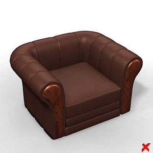 3d model armchair chair
