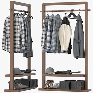 Coat Rack Organizer 3D model