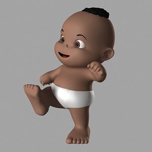 3d baby boy model
