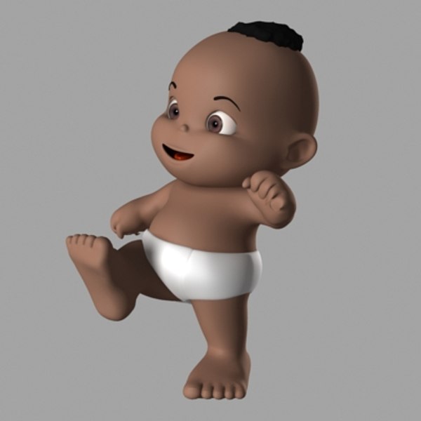 3d baby boy model