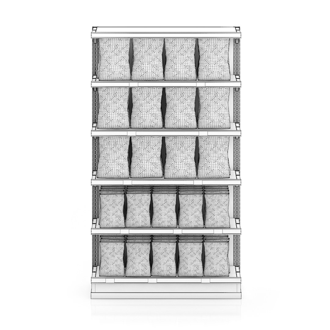 Obj Supermarket Shelf Potato Chips