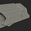 Rodzajowy model 3D Crumpled Empty French Fry Box