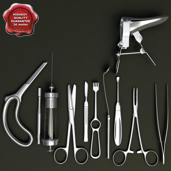 medical instruments 3d model